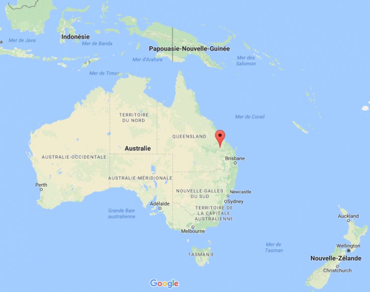 carte australie queensland