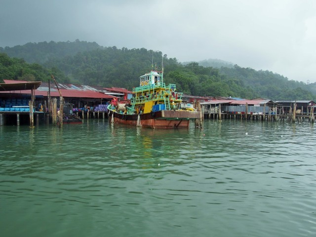 Docks île de pangkor, malaisie