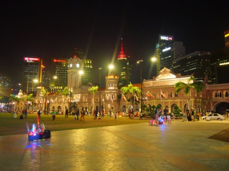 Merdeka square by night malaysia - smilingandtraveling