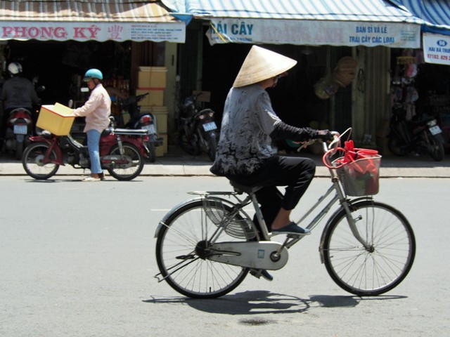 Vélo à Can tho au Vietnam