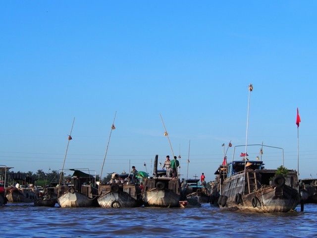 Marché flottant Cai Rang, Can Tho, Delta du Mékong, Vietnam