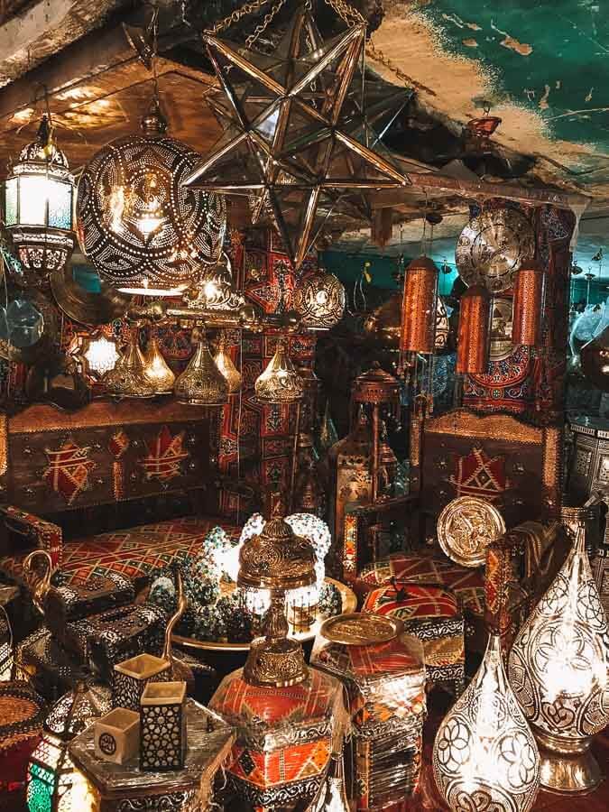 Une boutique de lampe que j’affectionne particulièrement, quartier Khan El Kalili