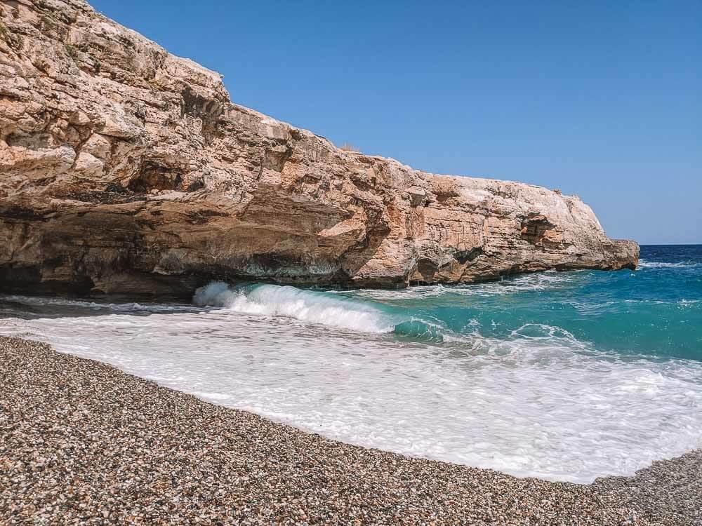 crete plage sur la route d'heraklion