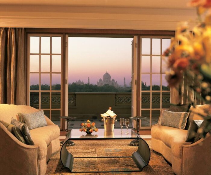 hotel de luxe pour visiter le Taj Mahal
