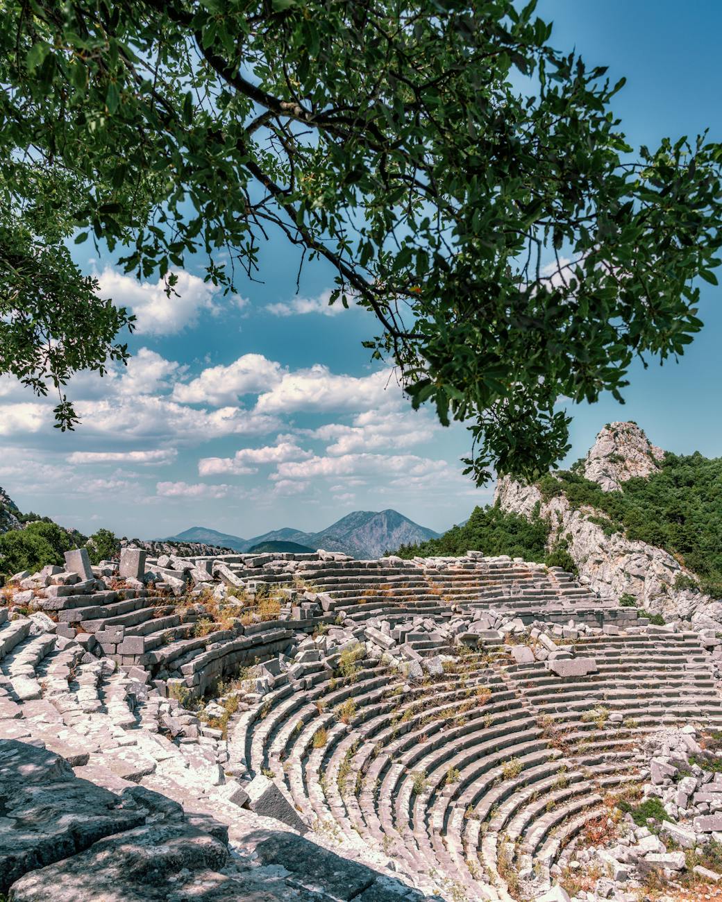 the termessos theater in antalya turkey