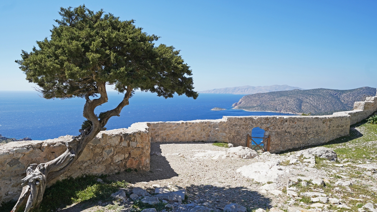 château de Monolithos à voir à Rhodes