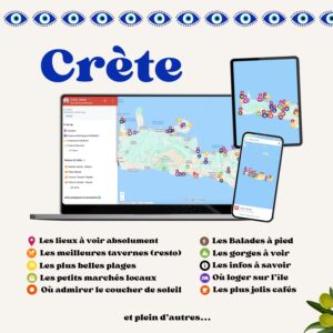 Carte Google Maps de Crète, Grèce : Mes Meilleures Adresses et les incontournables ! + PDF offert