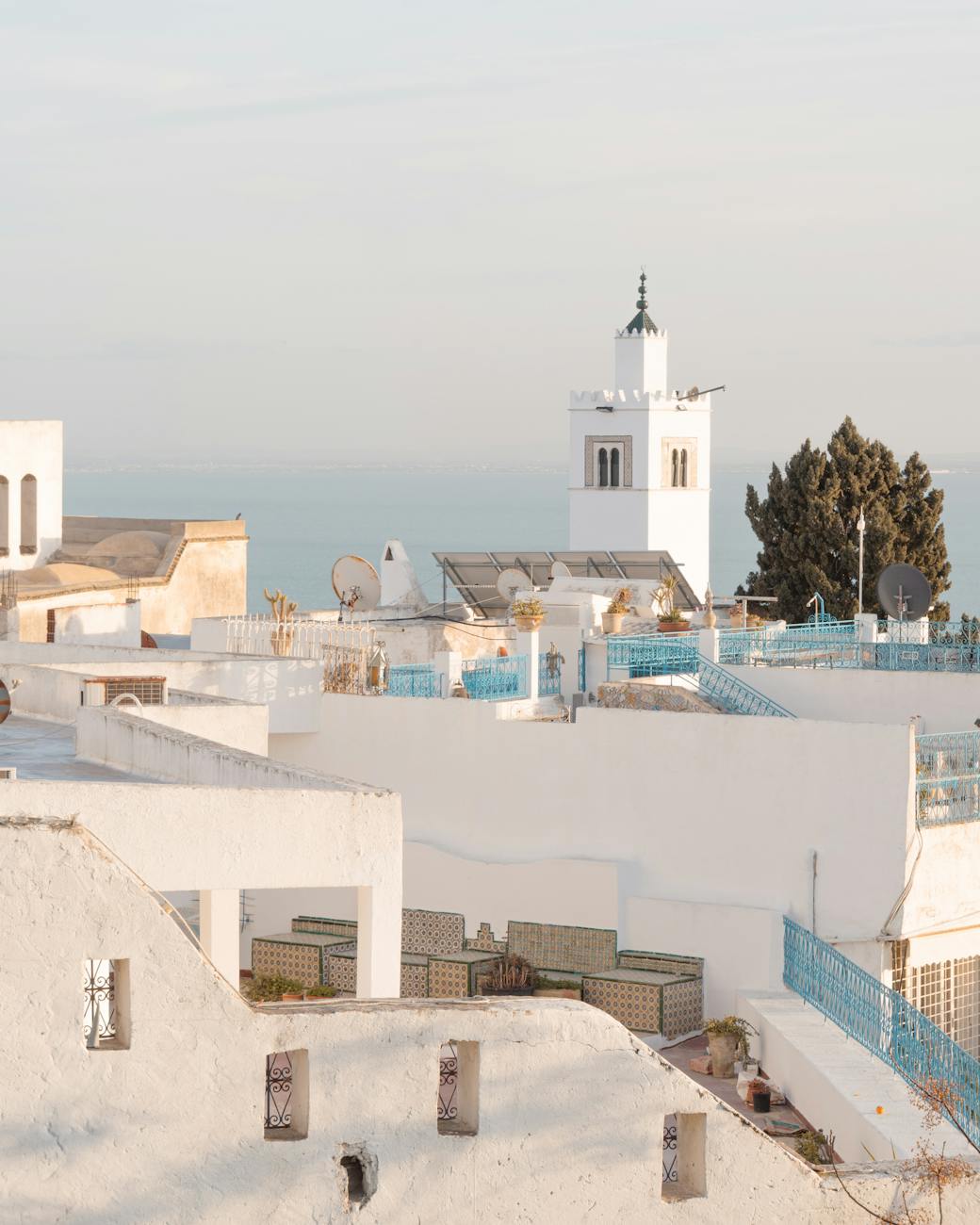 scenic view of carthage architecture in tunisia
