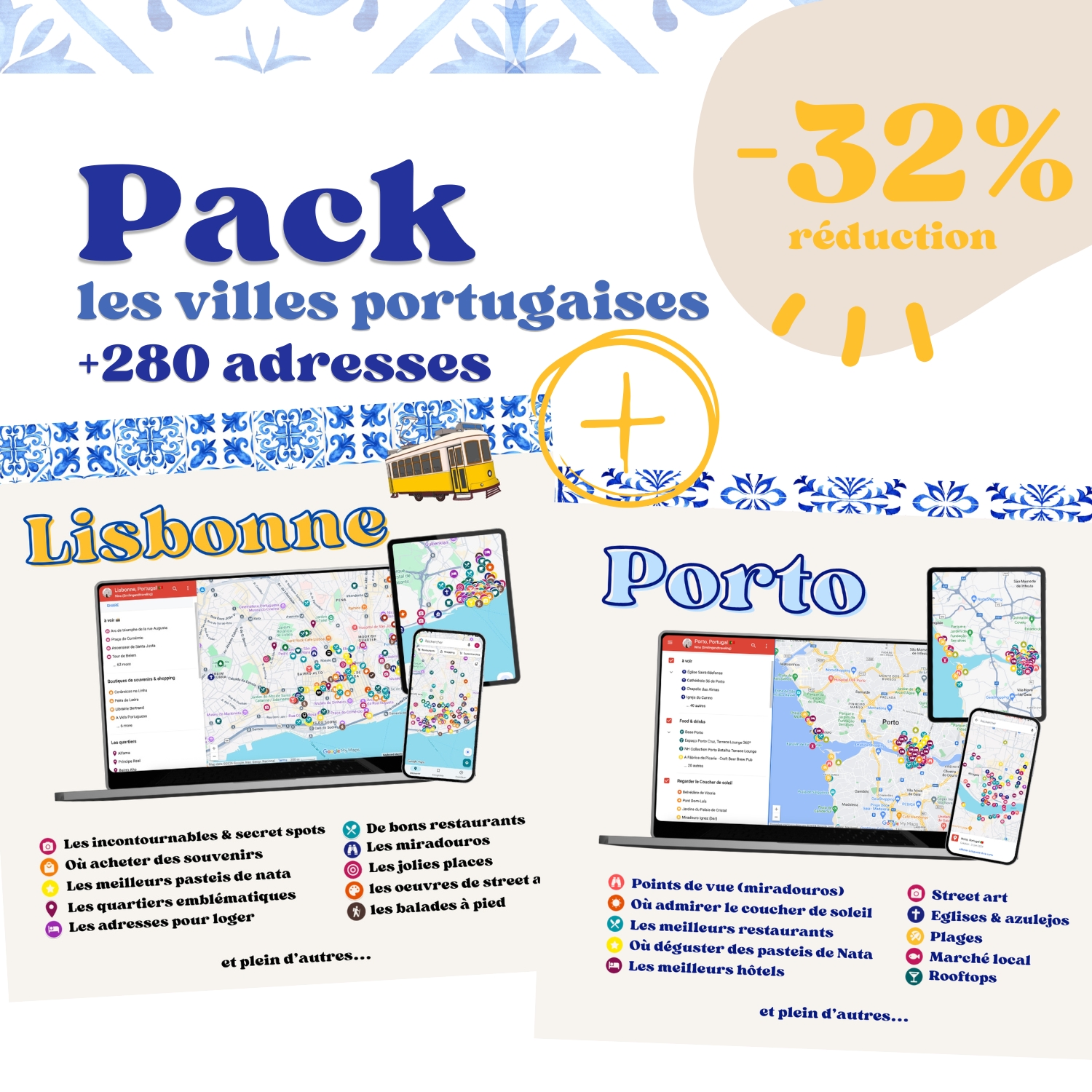 Pack villes Portugaises : Porto + Lisbonne